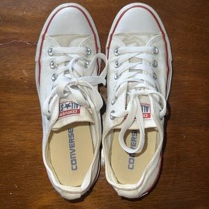 White low top Converse